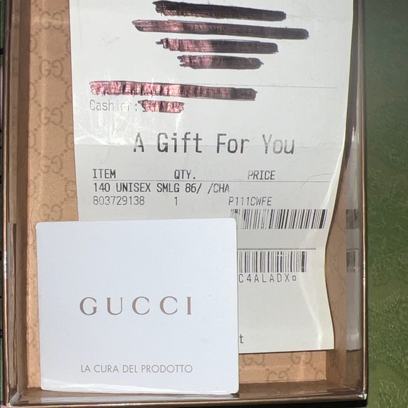 Gucci Beige and Black Key Holder Set with Orange Accent - Picture 4 of 6